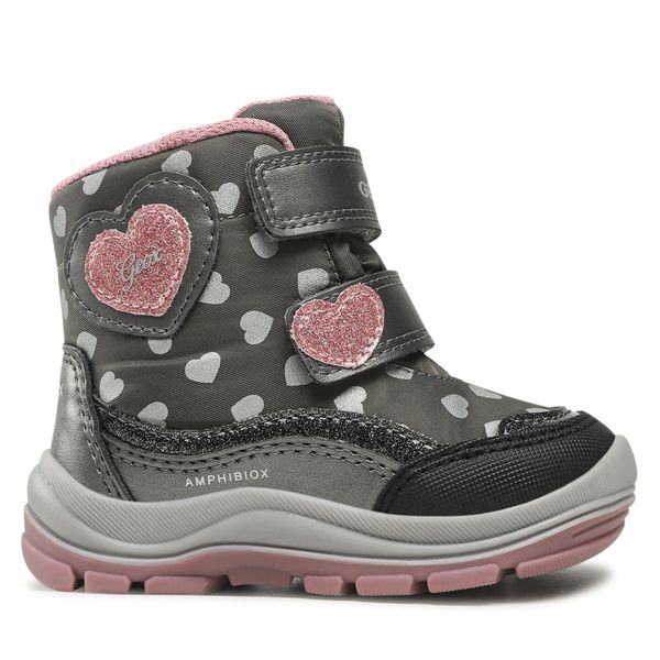 Geox Čizme za snijeg Geox B Flanfil G. B Abx J B263WJ 0MNNF C0952 M Dk Grey/Pink