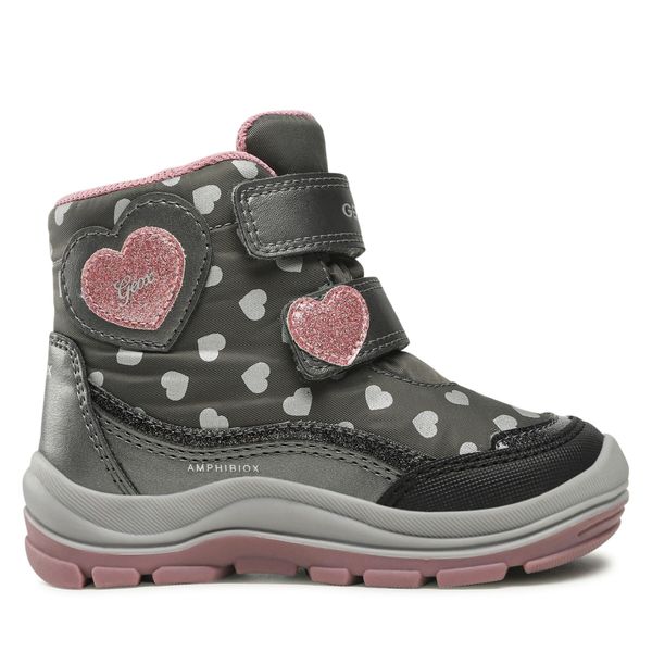 Geox Čizme za snijeg Geox B Flanfil G. B Abx J B263WJ 0MNNF C0952 S Dk Grey/Pink