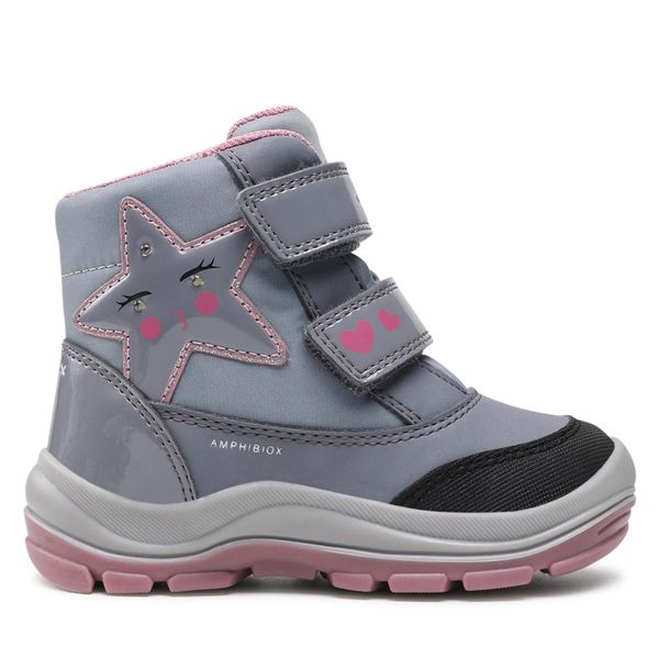 Geox Čizme za snijeg Geox B Flanfil G.B Abx A B163WA A050FU C0502 S Grey/Pink