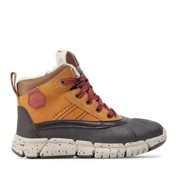 Geox Čizme za snijeg Geox J Flexyper B Abx D J049XD 0CL54 C6361 D Lt Brown/Dk Red