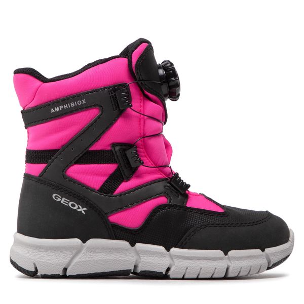 Geox Čizme za snijeg Geox J Flexyper G.B Abx D J26APD 054FU C9B8L S Black/Fluo Fuchsia