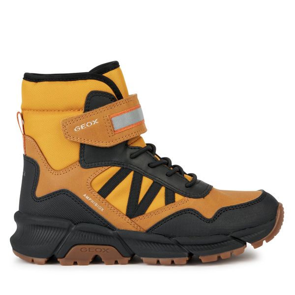 Geox Čizme za snijeg Geox J Flexyper Plus Boy J36LCD 0MEFU C2G9B S Dk Yellow/Black