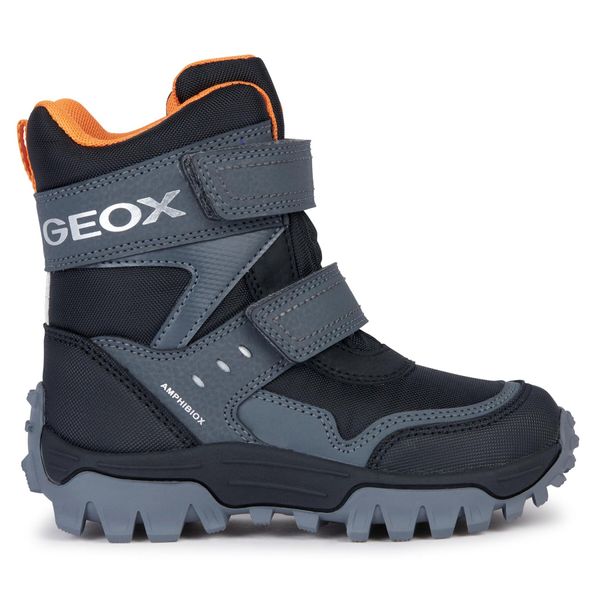 Geox Čizme za snijeg Geox J Himalaya Boy B Abx J36FRC 0FUCE C0038 S Black/Orange