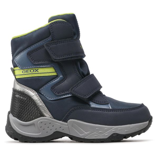 Geox Čizme za snijeg Geox J Sentiero B.B Abx B J26FSB 0FUCE C0749 D Navy/Lime