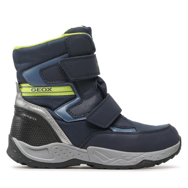 Geox Čizme za snijeg Geox J Sentiero B.B Abx B J26FSB 0FUCE C0749 DD Navy/Lime