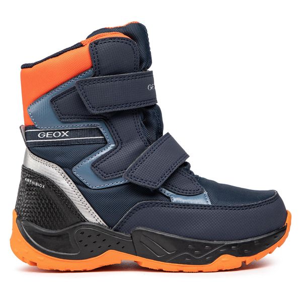 Geox Čizme za snijeg Geox J Sentiero B.B J26FSB 0FUCE C0820 M Navy/Orange