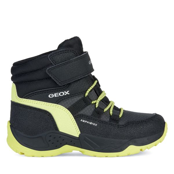 Geox Čizme za snijeg Geox J Sentiero Boy B Abx J26FSC 0FUCE C0802 S Black/Lime
