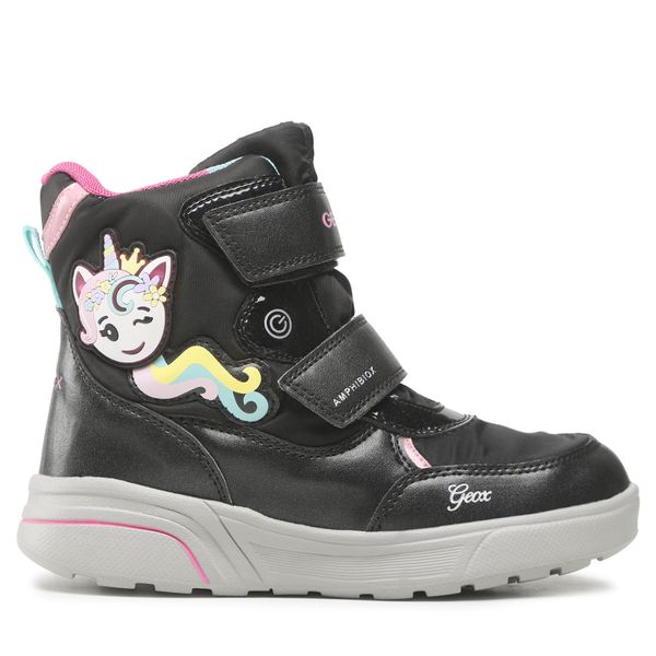 Geox Čizme za snijeg Geox J Sveggen G.B Abx A J268AA 0FUNF C9240 D Black/Multicolor