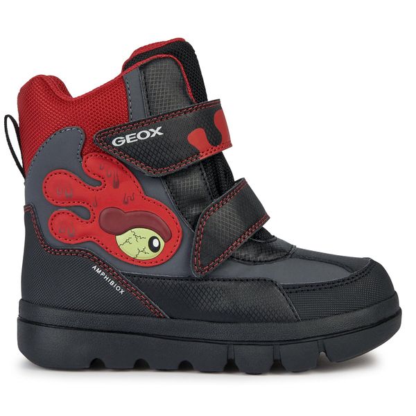 Geox Čizme za snijeg Geox J Willaboom Boy B Ab J36LFA 050FU C0048 M Black/Red