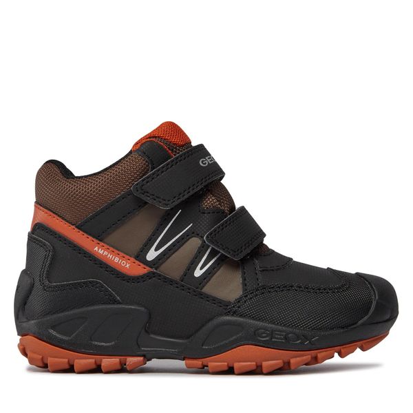 Geox Čizme za snijeg Geox Jr New Savage B Abx J261WA 0CEFU C9279 S Black/Dk Orange