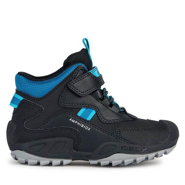 Geox Čizme za snijeg Geox Jr New Savage B Abx J261WB 050BU C9269 S Black/Petrol