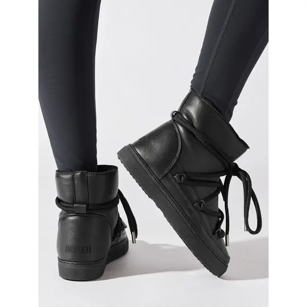 Inuikii Čizme za snijeg Inuikii Full Leather 75202-087 Crna