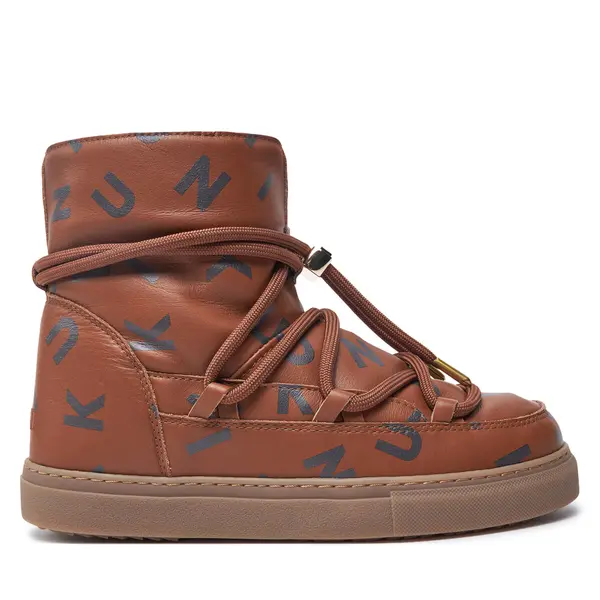 Inuikii Čizme za snijeg Inuikii Full Leather Print 65202-088 Smeđa