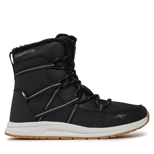 KangaRoos Čizme za snijeg KangaRoos K-Ww Leyla Rtx 39348 000 5006 Jet Black/Dk Silver