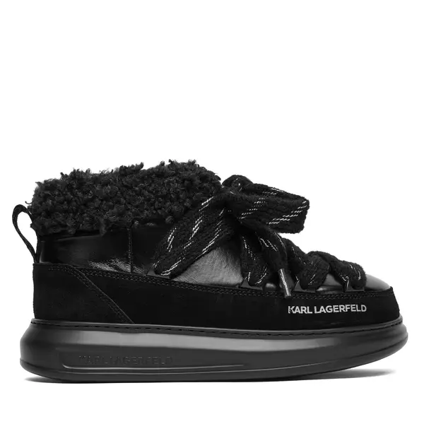 Karl Lagerfeld Čizme za snijeg KARL LAGERFELD Kapri Kosi KL44525 Crna