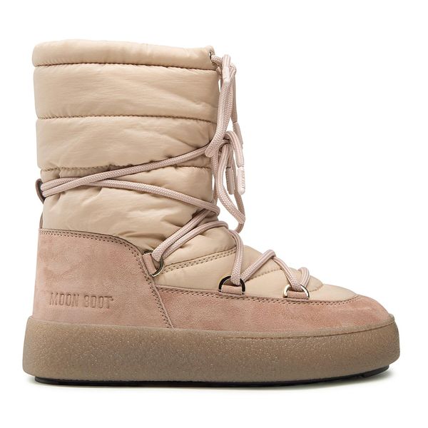 Moon Boot Čizme za snijeg Moon Boot Ltrack Suede Nylon 24500200001 Bež