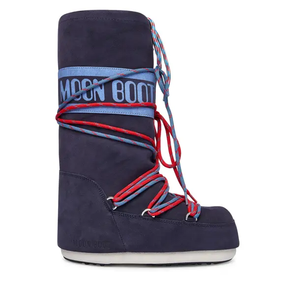 moon boot Čizme za snijeg Moon Boot Mb Icon Suede Laces 80D1403050 Tamnoplava