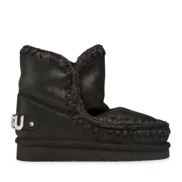 Mou Čizme za snijeg Mou Eskimo 18 With Rhinestones Logo Crna