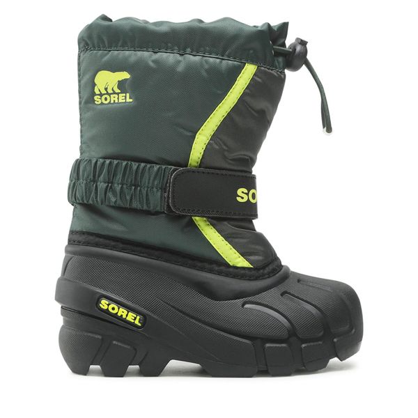 Sorel Čizme za snijeg Sorel Childrens Flurry NC1965-370 Spruce/Grill