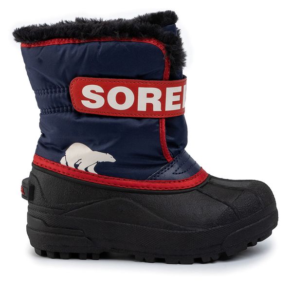 Sorel Čizme za snijeg Sorel Childrens Snow Commander NC1960 Noctural/Sail Red 591