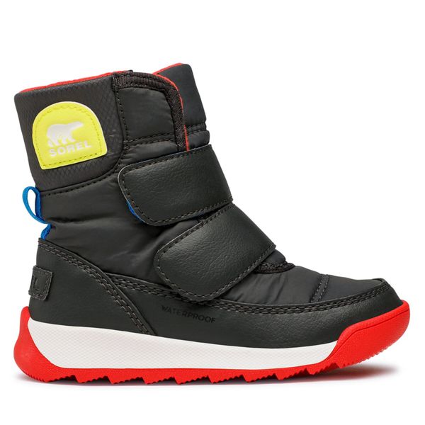 Sorel Čizme za snijeg Sorel Childrens Whitney II Strap Wp NC3919-093 Jet/Poppy Red