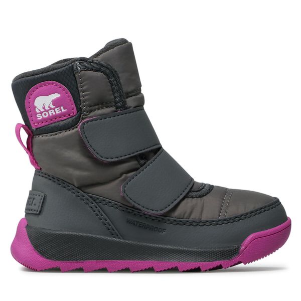 Sorel Čizme za snijeg Sorel Childrens Whitney II Strap Wp NC3919 Siva