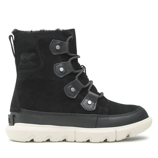 Sorel Čizme za snijeg Sorel Explorel II Joan Faux Fur Wp NC4462-010 Black/Fawn