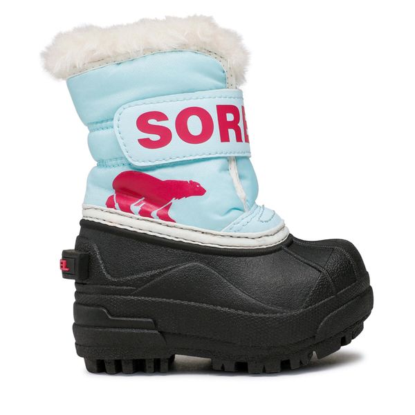 Sorel Čizme za snijeg Sorel Toddler Snow Commander NV1960-428 Ocean Surf/Cactus Pink