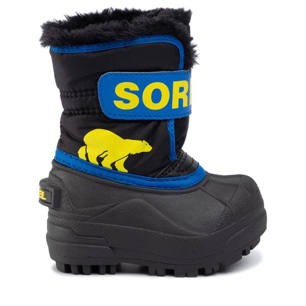 Sorel Čizme za snijeg Sorel Toddler Snow Commander NV1960 Black/Super Blue 011