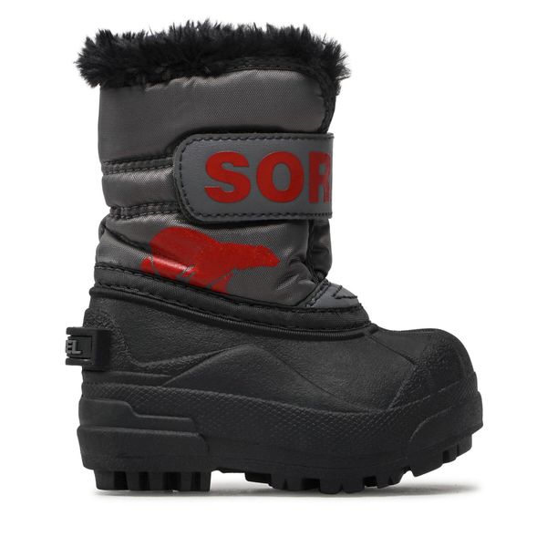 Sorel Čizme za snijeg Sorel Toddler Snow Commander NV1960 Quarry/Cherrybomb 052