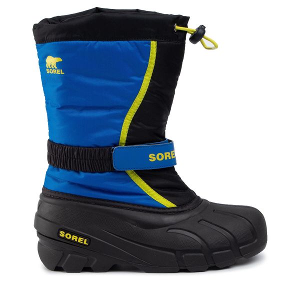 Sorel Čizme za snijeg Sorel Youth Flurry NY1965 Black/Super Blue/Noir/Ultra Bleu 014