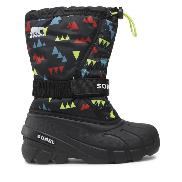 Sorel Čizme za snijeg Sorel Youth Flurry Print NY3504 Black/Black 011