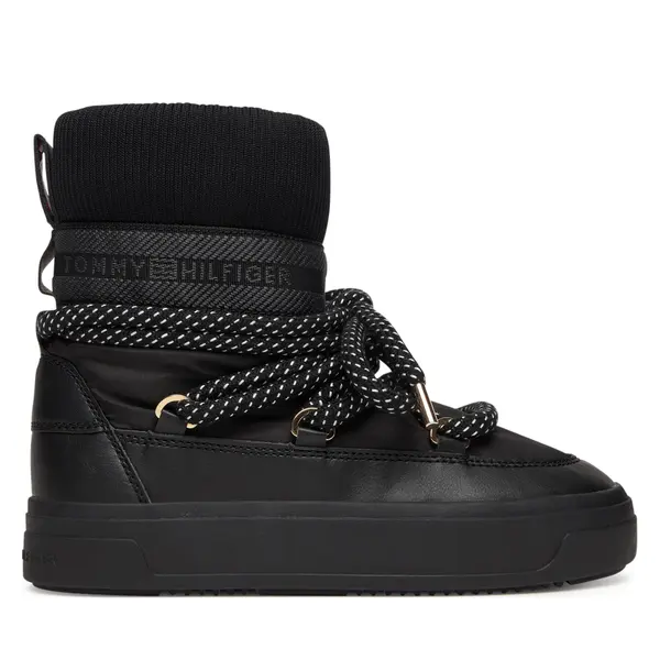 Tommy Hilfiger Čizme za snijeg Tommy Hilfiger Snow Boot Water Repellent FW0FW09260 Crna