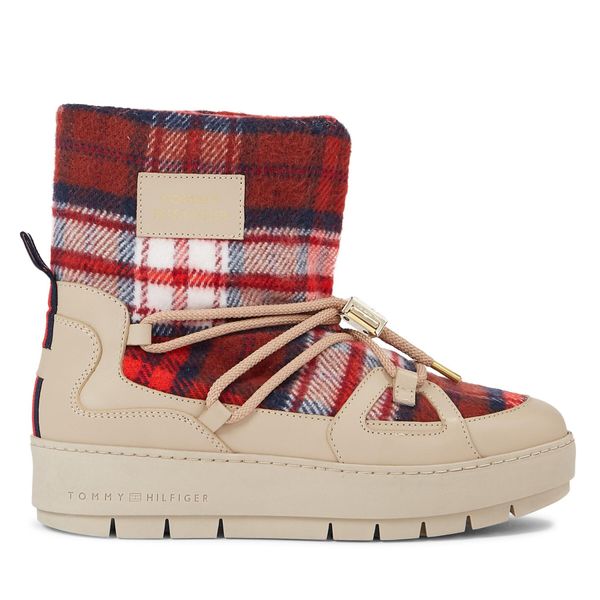 Tommy Hilfiger Čizme za snijeg Tommy Hilfiger Tartan Snowboot FW0FW07612 Merino ABO