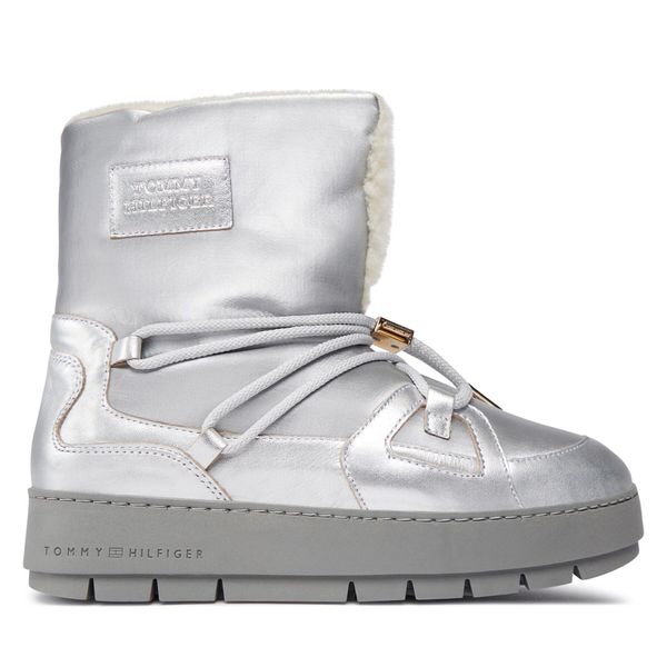 Tommy Hilfiger Čizme za snijeg Tommy Hilfiger Tommy Essential Silver Snowboot FW0FW07506 Silver 0IM