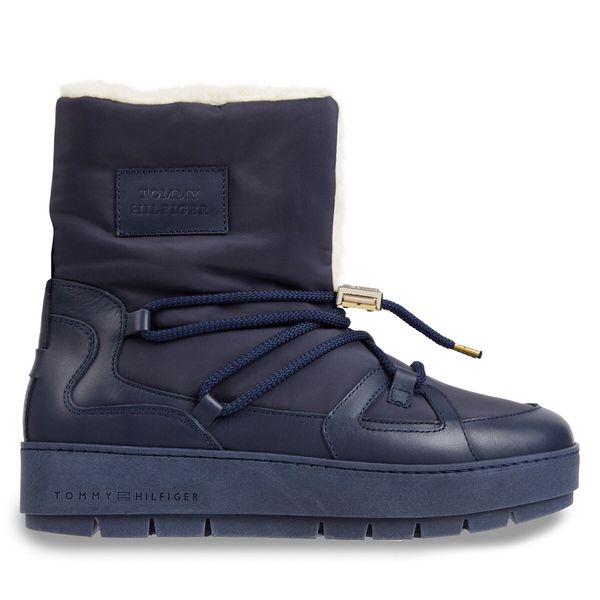 Tommy Hilfiger Čizme za snijeg Tommy Hilfiger Tommy Essential Snowboot FW0FW07504 Space Blue DW6