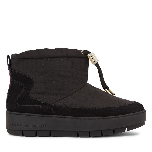 Tommy Hilfiger Čizme za snijeg Tommy Hilfiger Tommy Monogram Snowboot FW0FW07637 Black BDS