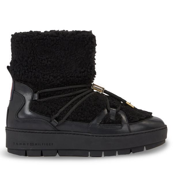 Tommy Hilfiger Čizme za snijeg Tommy Hilfiger Tommy Teddy Snowboot FW0FW07505 Black BDS