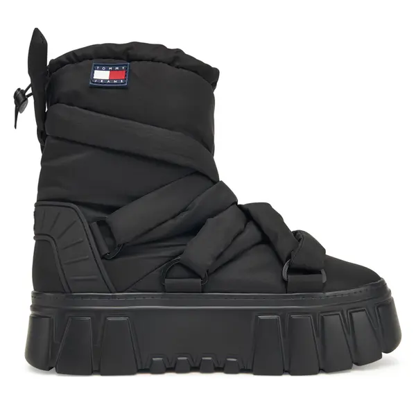 Tommy Jeans Čizme za snijeg Tommy Jeans Tjw Chunky Snow Boot Nylon EN0EN02842 Crna