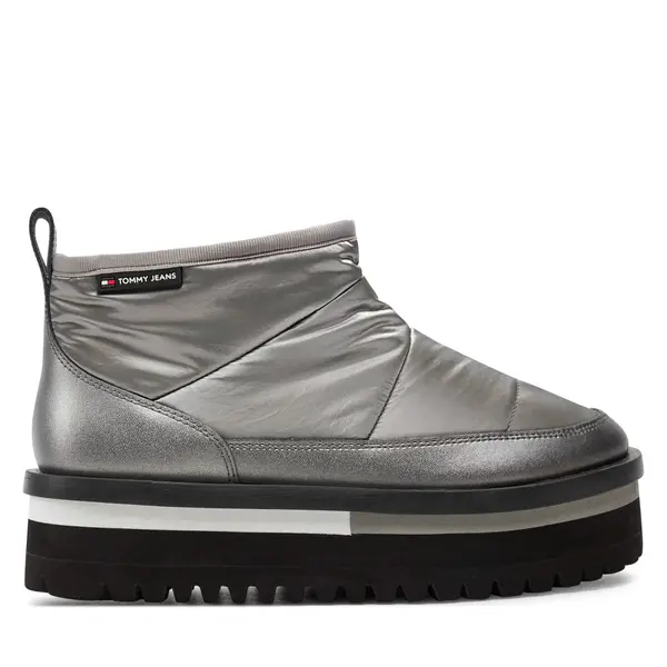 Tommy Jeans Čizme za snijeg Tommy Jeans Tjw Nylon Flatform Boot Wl EN0EN02689 Srebrna
