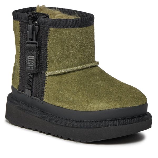 Ugg Čizme za snijeg Ugg T Classic Mini Zipper Tape Logo 1143699T Kaki