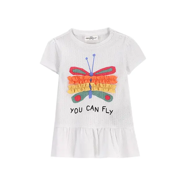 Coccodrillo Coccodrillo T-shirt WC5143201TGN Bijela Regular Fit