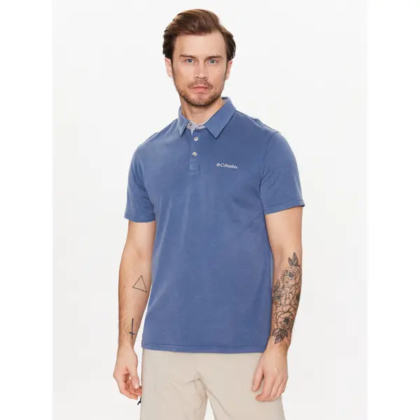 Columbia Columbia Polo Nelson Point 1772721 Plava Regular Fit