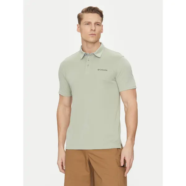 Columbia Columbia Polo Nelson Point 1772721 Zelena Regular Fit