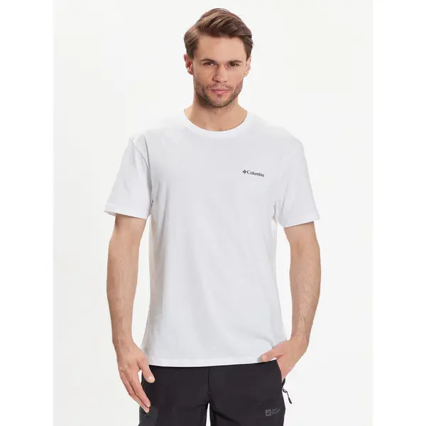 Columbia Columbia T-shirt Basic Logo 1680053 Bijela Regular Fit