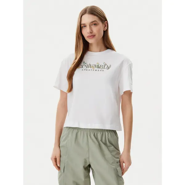 Columbia Columbia T-shirt Rolling Bend™ 2119991 Bijela Regular Fit