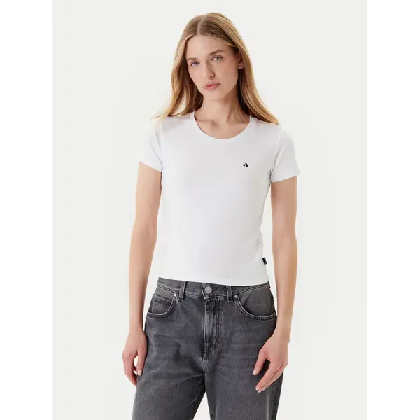 Converse Converse T-shirt 10027252-A01 Bijela Slim Fit