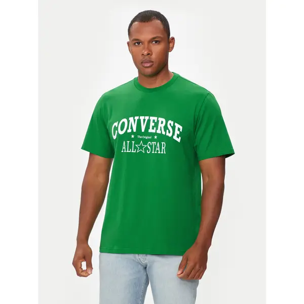 Converse Converse T-shirt M Retro Chuck Vintage Tee 10026458-A01 Zelena Regular Fit