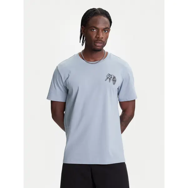 Converse Converse T-shirt Skeleton Party 10027726-A03 Svijetloplava Regular Fit