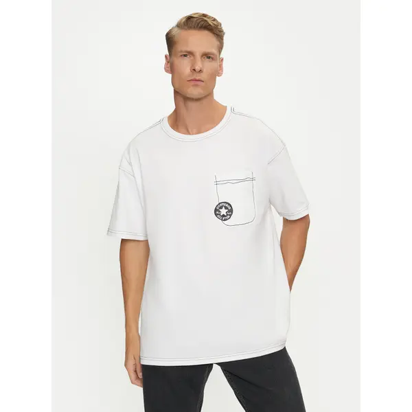 Converse Converse T-shirt Sketch 10027256-A04 Bijela Standard Fit